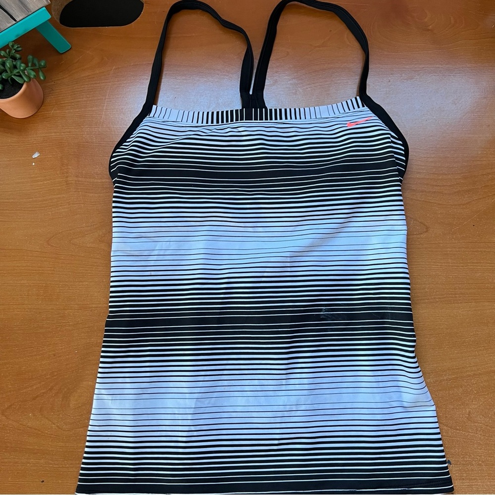 Striped Nike Tankini Swim Shirt